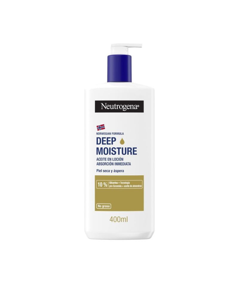 NEUTROGENA Aceite en Loción Hidratación Profunda Piel Seca y Áspera 400 ml