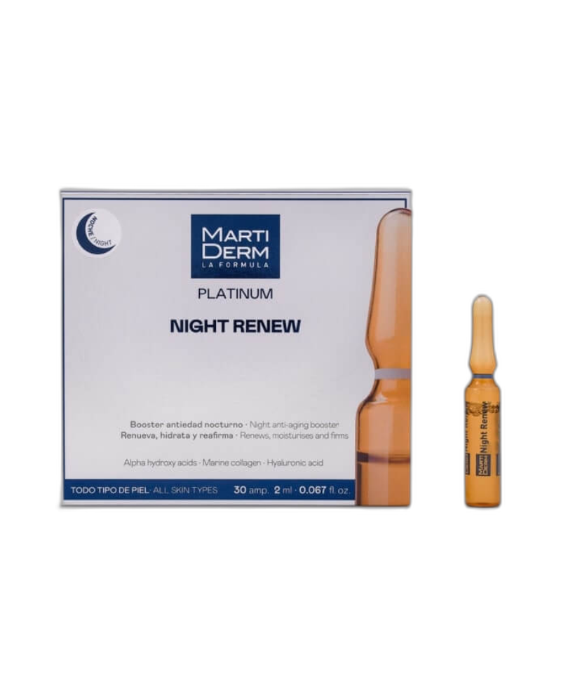 MARTIDERM Platinum Night Renew 30 Ampollas