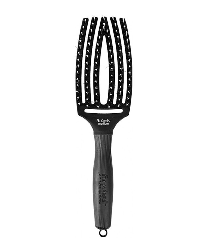 OLIVIA GARDEN Cepillo Fingerbrush Combo Medium Negro