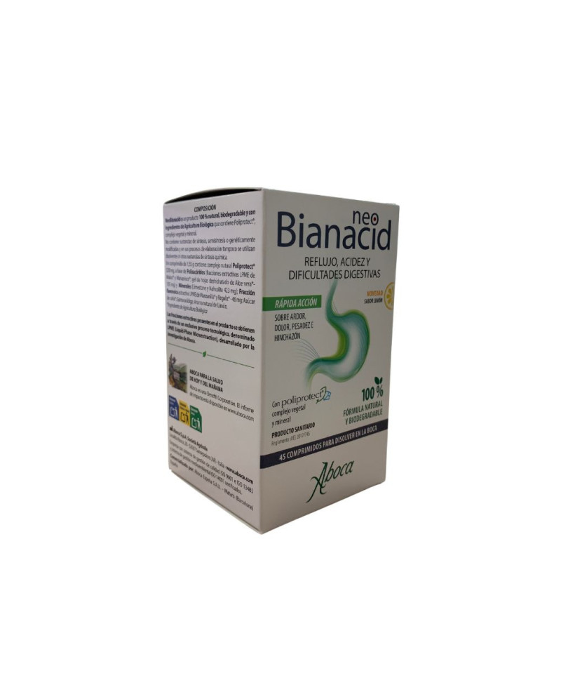 Aboca NeoBianacid Reflujo, Acidez y Dificultades Digestivas 45 Comprimidos