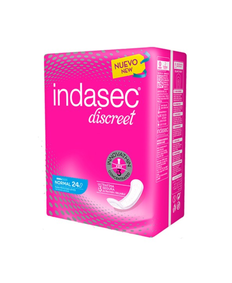 INDASEC Discreet normal anatómico 24 uds