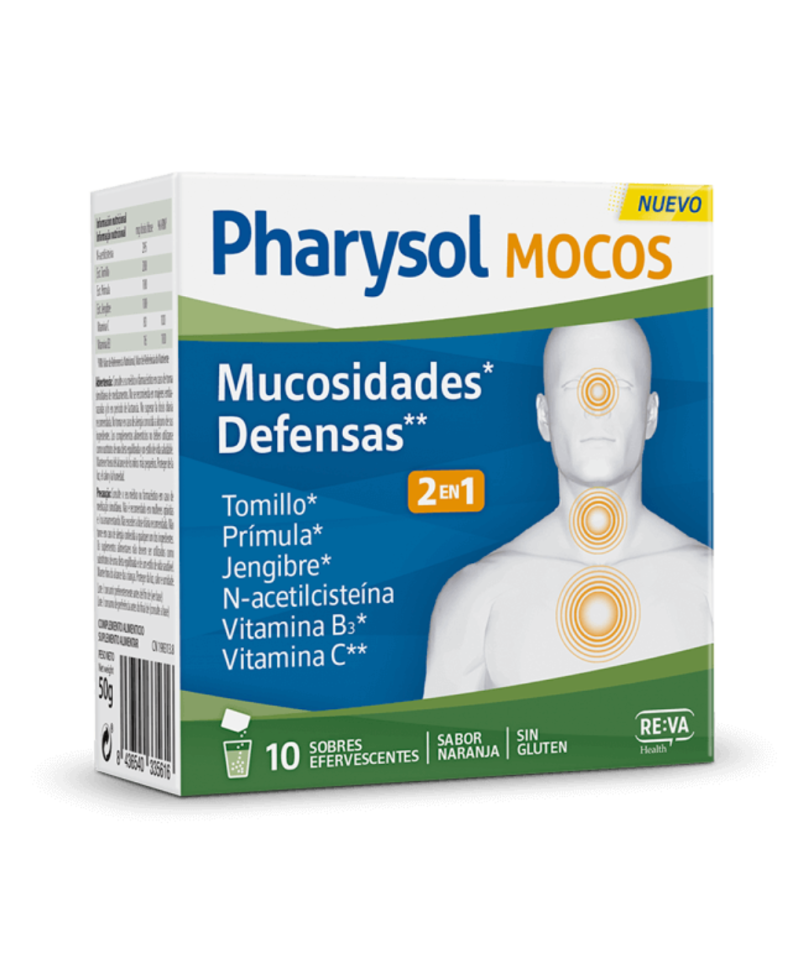 PHARYSOL Mocos 10 sobres efervescentes