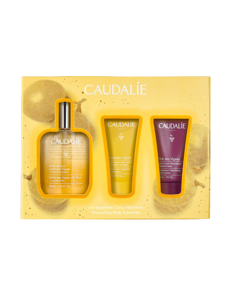 CAUDALIE Cofre Soleil des Vignes Aceite de tratamiento 50 ml + Regalos Gel de ducha y tratamiento corporal