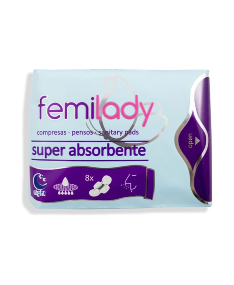 FEMILADY Compresas noche 8 uds