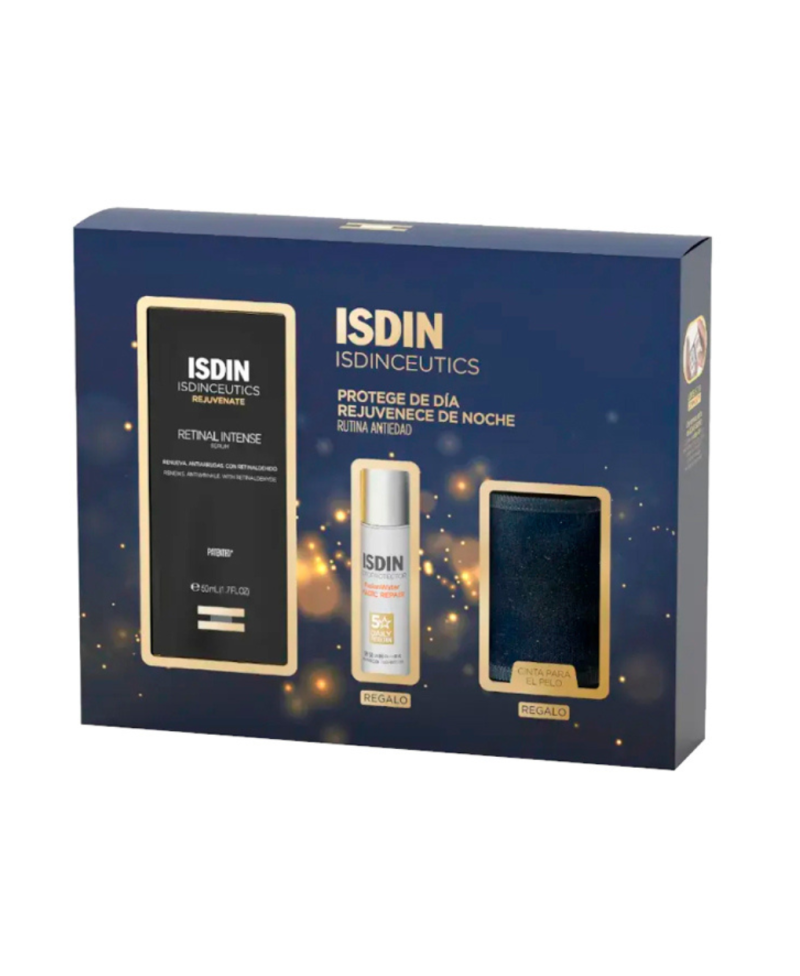 ISDIN Isdinceutics Pack Retinal Intense Sérum 50 ml + Regalo Fusion Water Magic Repair Spf50 y cinta para el pelo