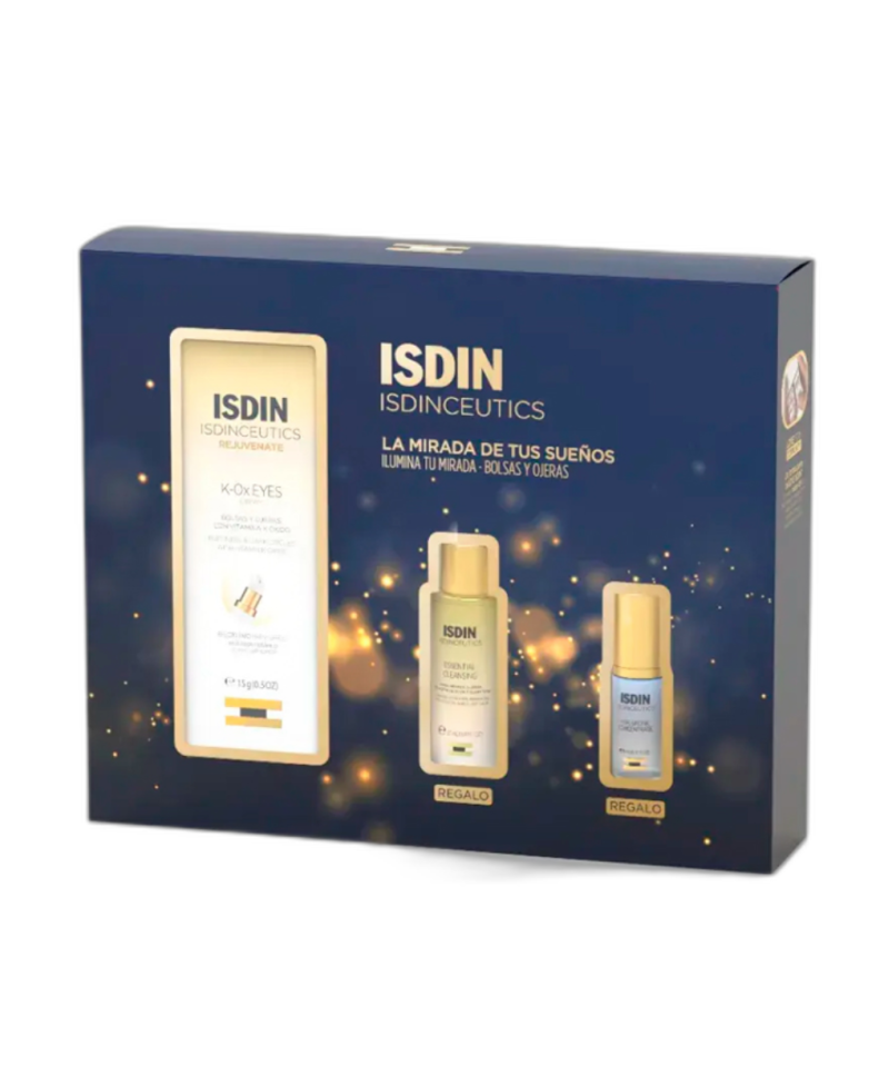 ISDIN Isdinceutics Pack K-Ox Eyes Crema Iluminadora + Regalo Essential Cleansing y Serum Hyaluronic