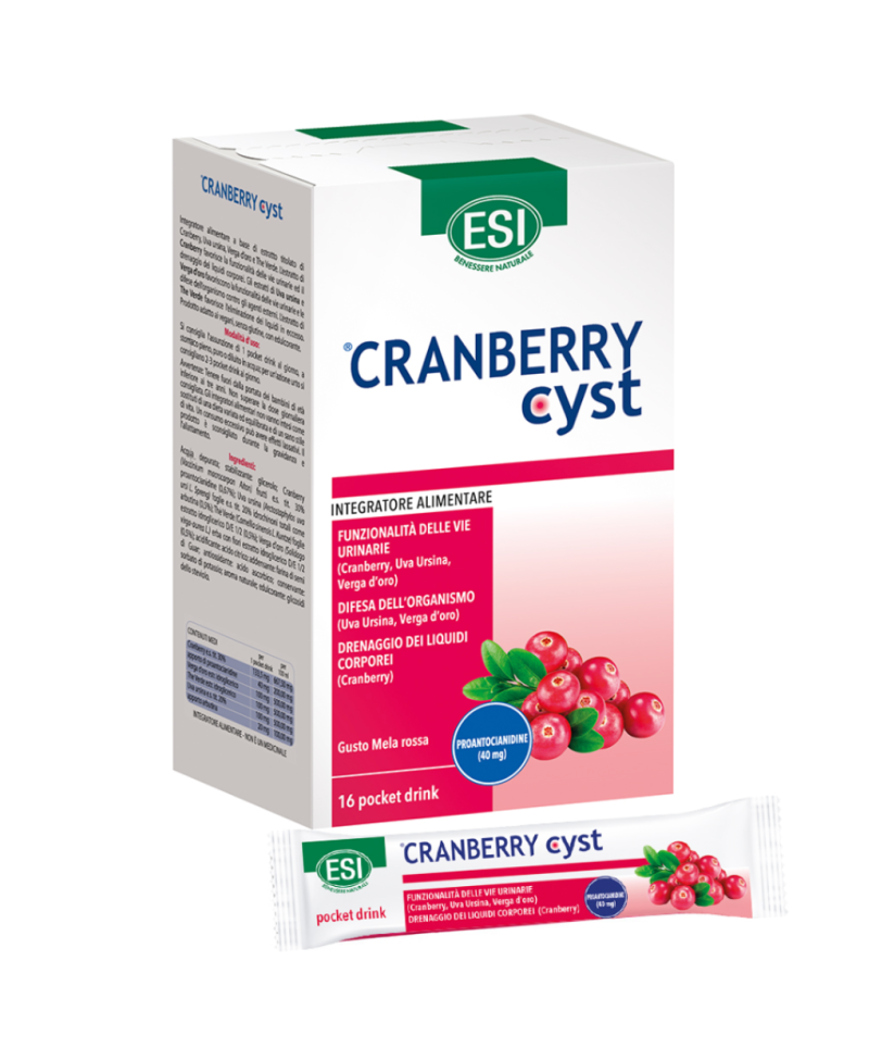 ESI Cranberry pocket drink 16 sobres