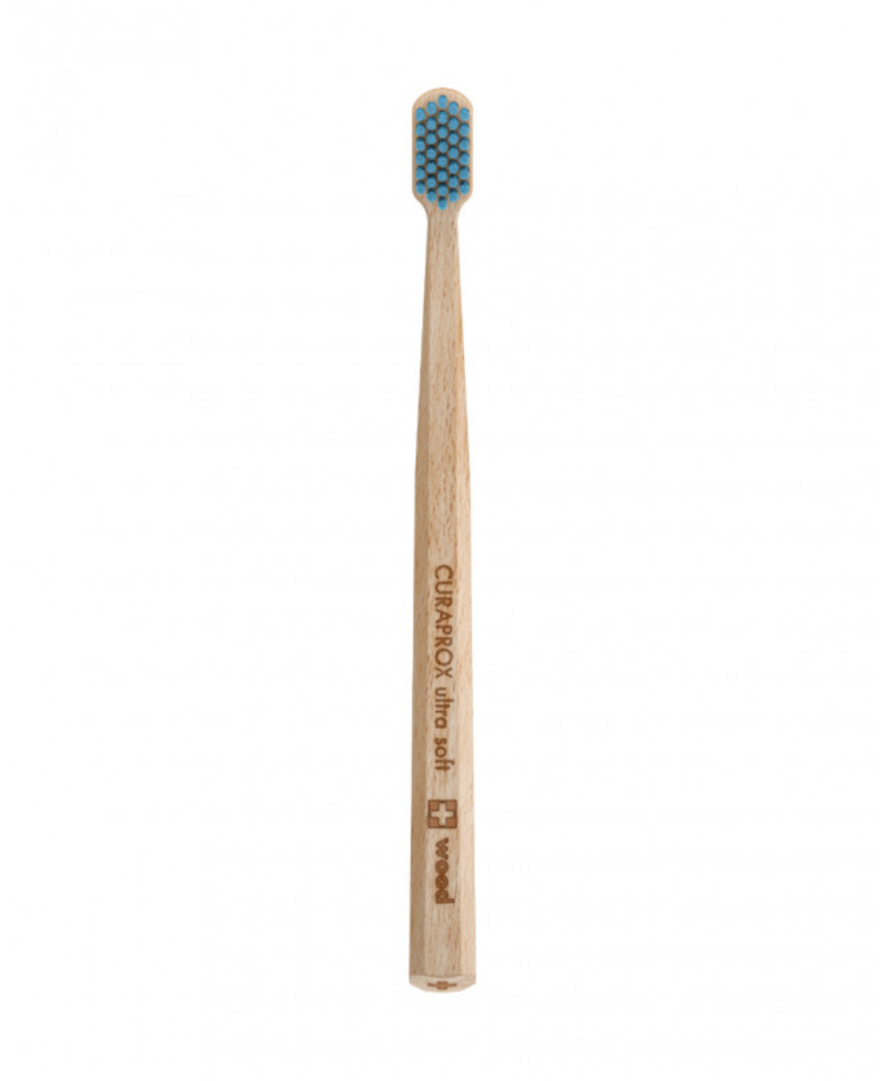 CURAPROX Cepillo de dientes de madera wood ultra soft 1 ud