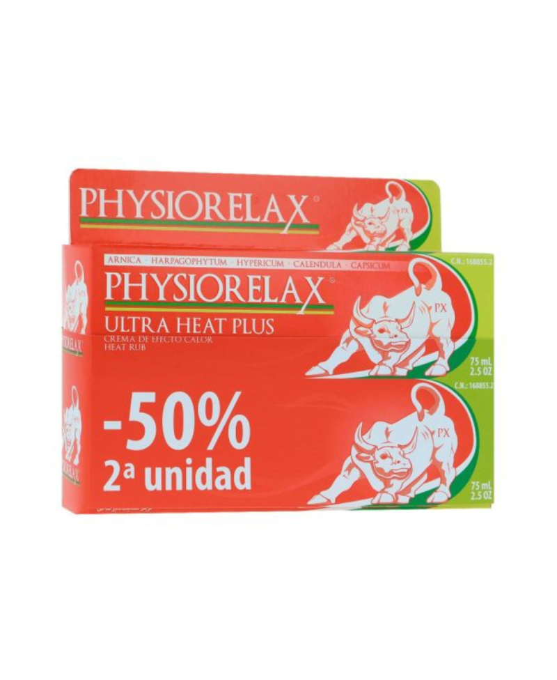 PHYSIORELAX Pack Ultra heat masaje deportivo 2 x 75 ml