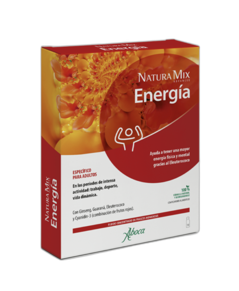 ABOCA Natura Mix Advanced Energia Fluido Concentrado 10 Frascos Monodosis