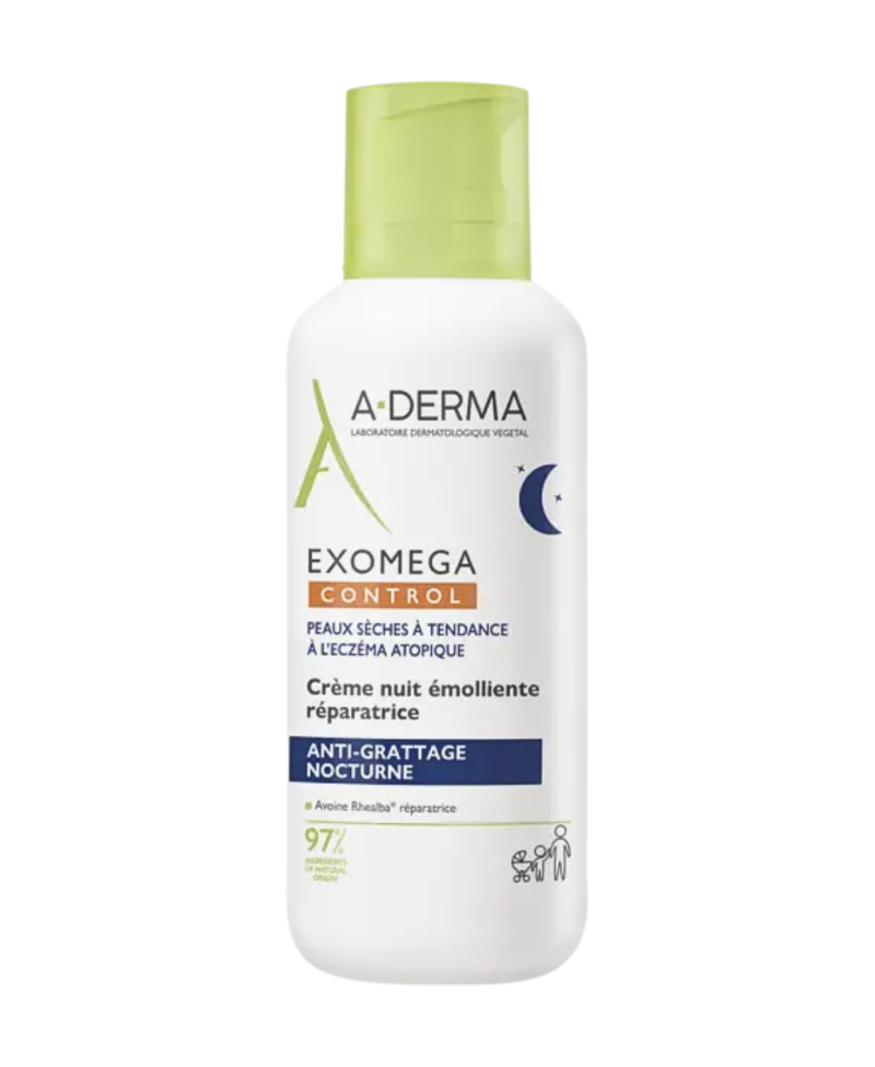 A-DERMA Exomega control crema de noche reparadora emoliente 400 ml