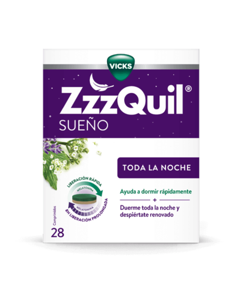 ZZZQUIL NATURA Sueño toda la noche 28 comprimidos