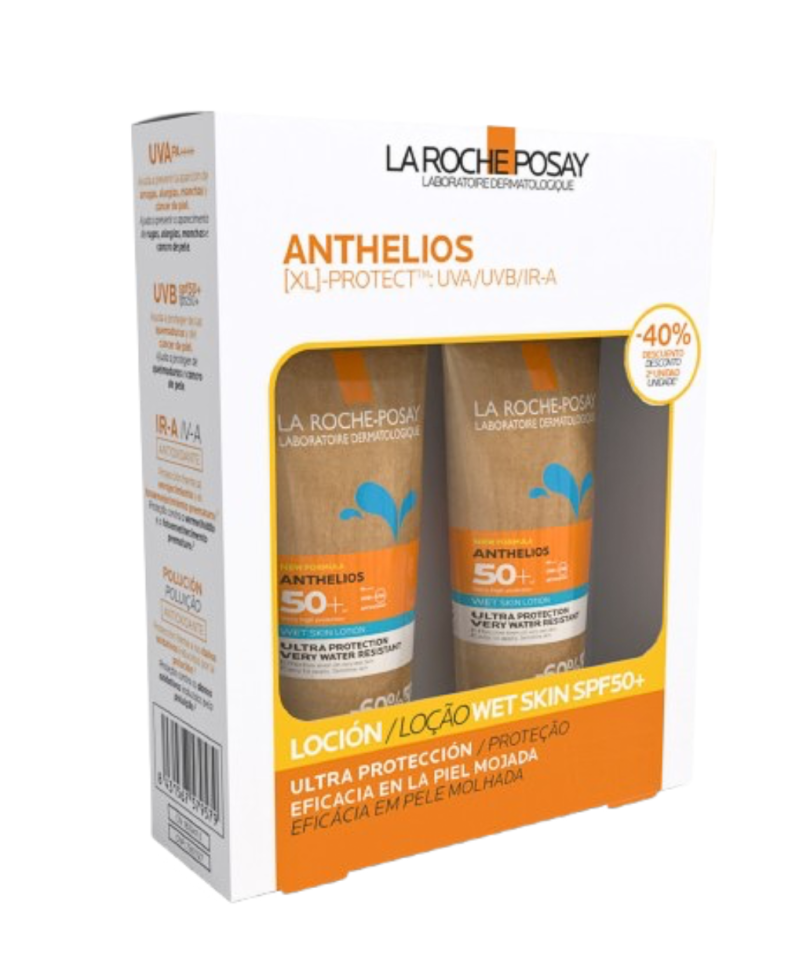 Anthelios XL Loción Wet Skin SFP50+ Duplo 2 x 200 ml