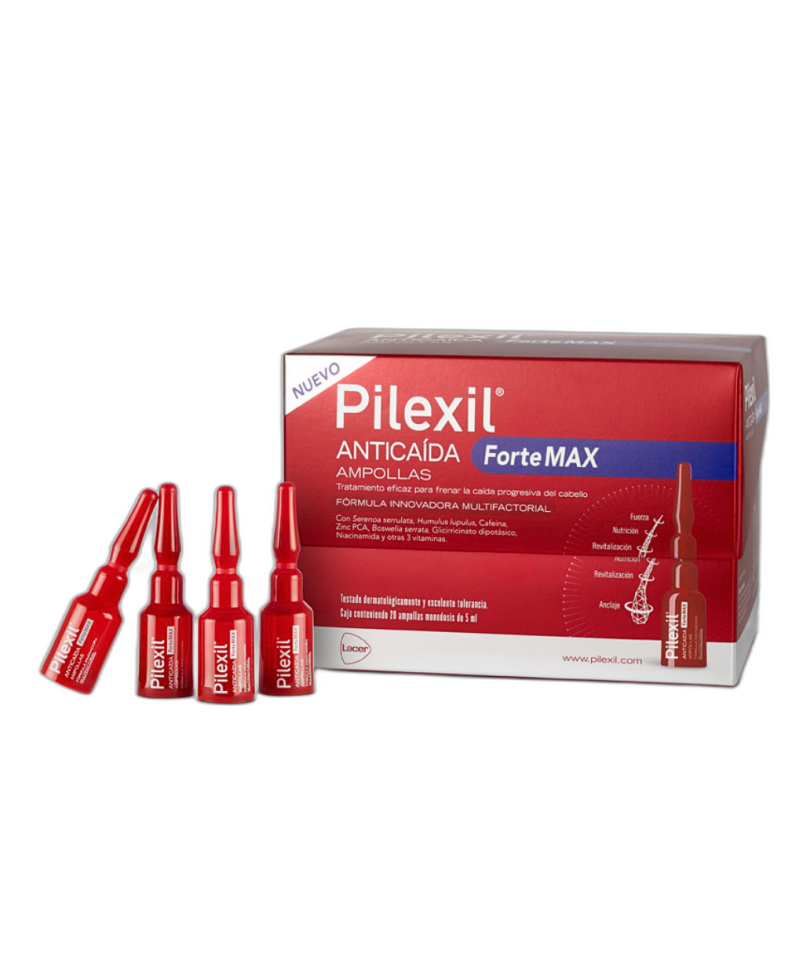 PILEXIL Forte max ampollas anticaida 20 ampollas 5 ml