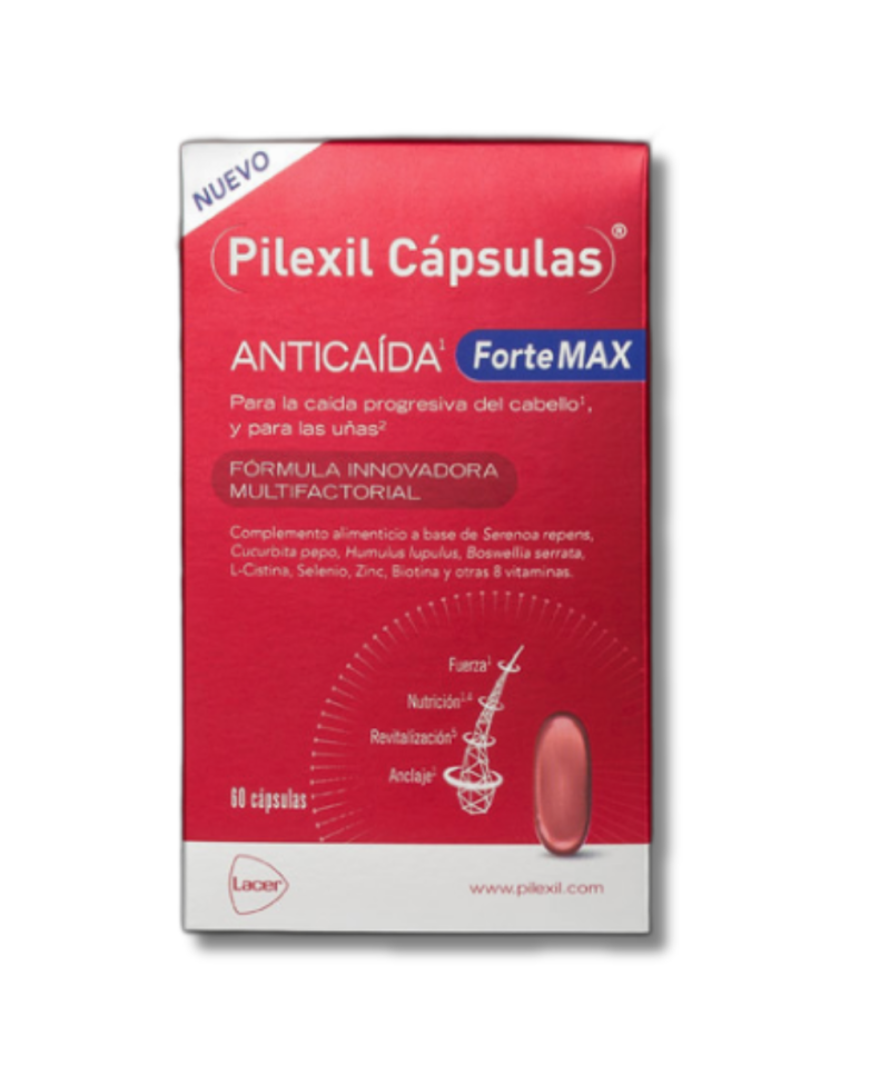 PILEXIL Forte max capsulas anticaida 60 uds