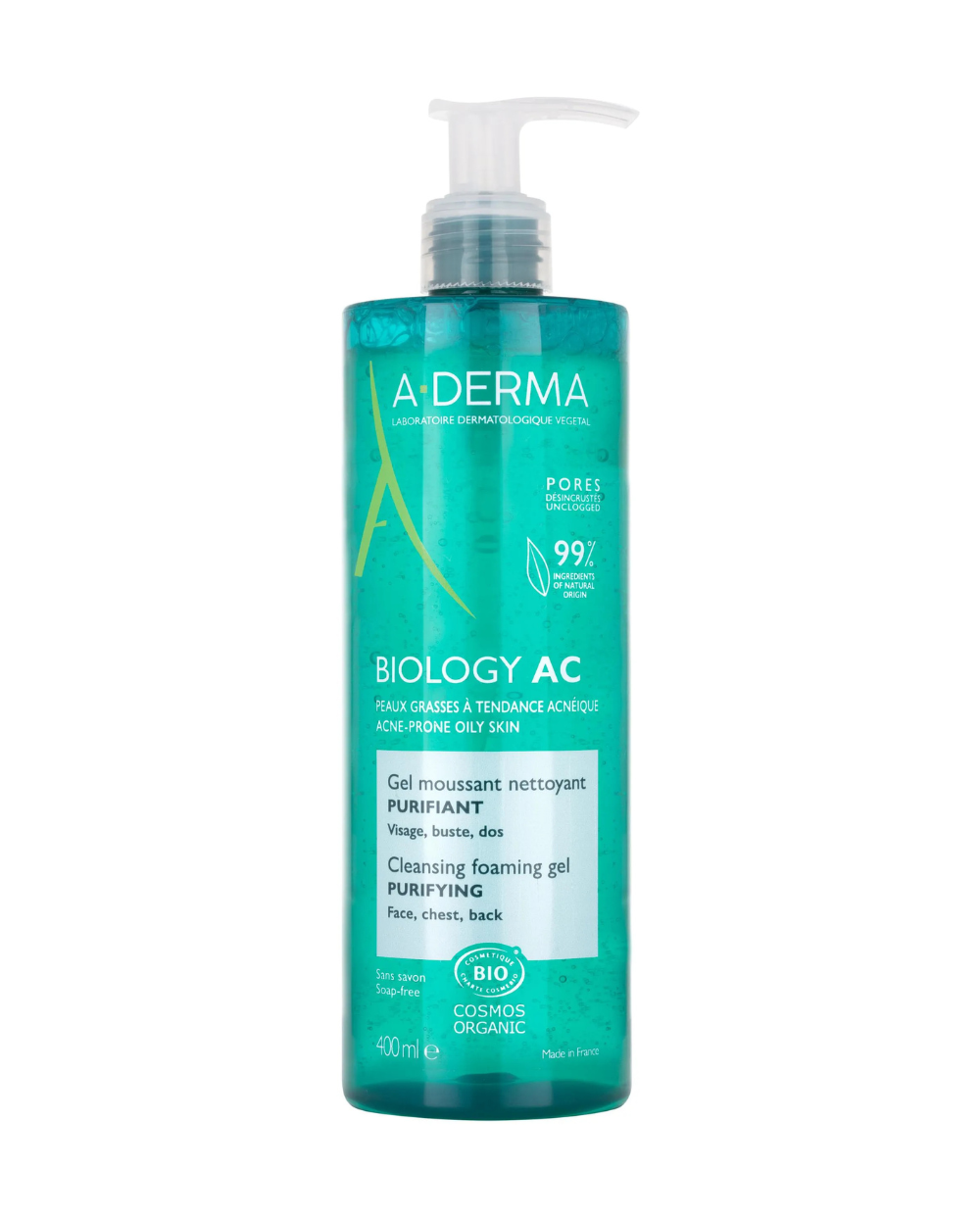 A-DERMA Biology AC Gel Limpiador Purificante 400 ml