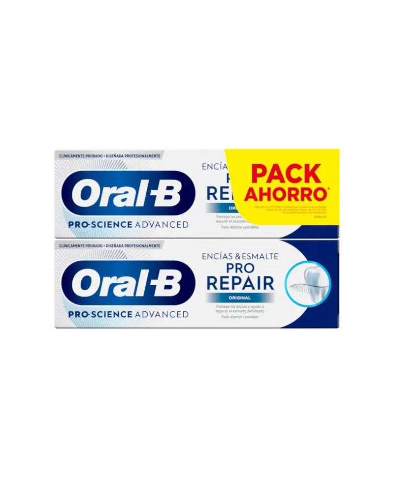 ORAL-B pasta dentifrica encias y esmalte pro repair duplo 2 x 75 ml