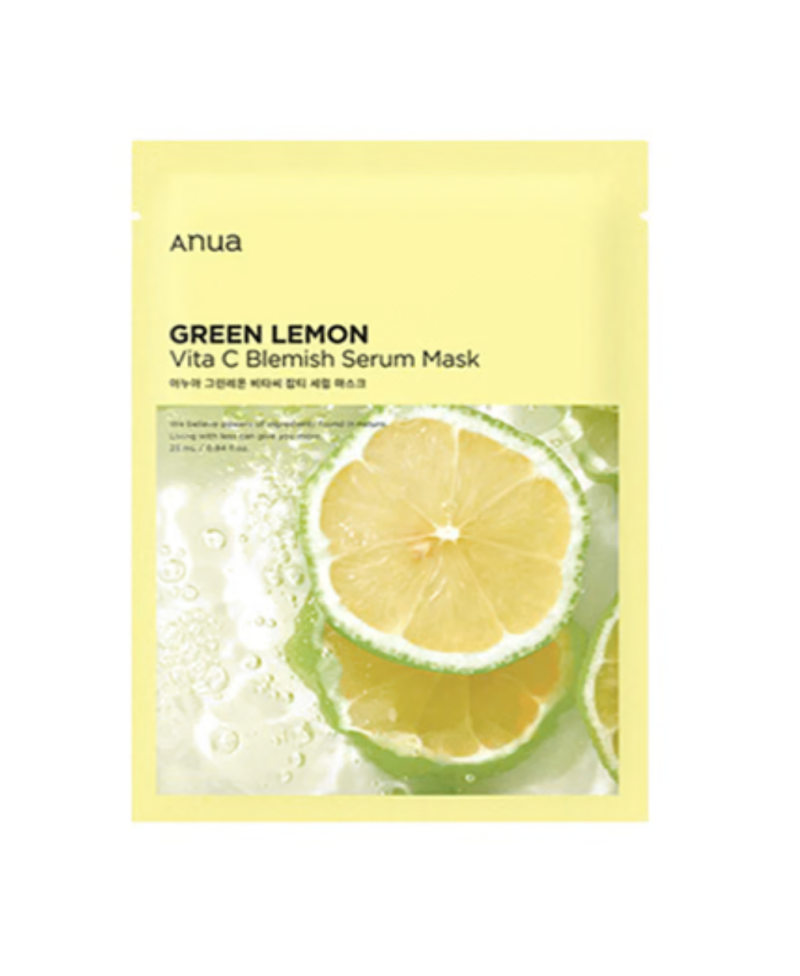 ANUA green lemon vita c blemish mascarilla iluminadora 25 ml