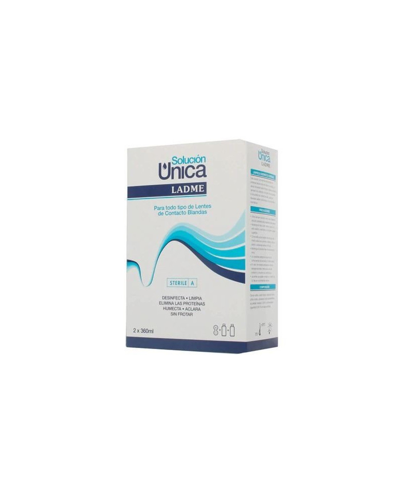 LADME Solucion Unica Lentes de Contacto 2 x 360 ml