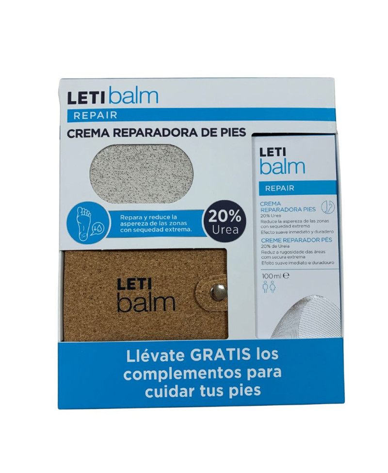 LETIbalm Repair Crema Reparadora Pies 100 ml + Regalos