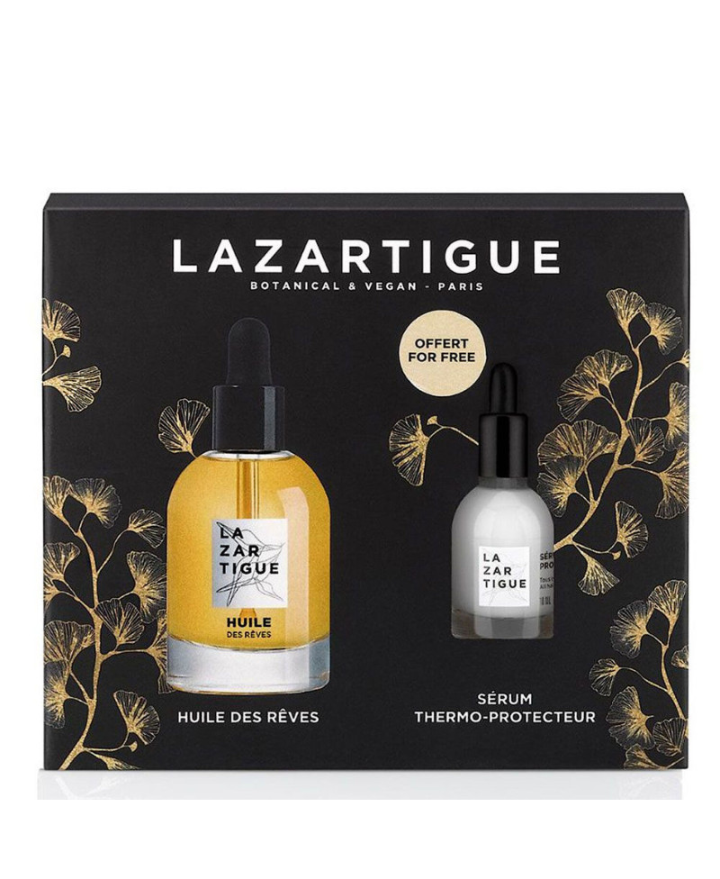 LAZARTIGUE Pack Edición limitada Huile des Reves aceite seco 50 ml + mini serum termoprotector 10 ml