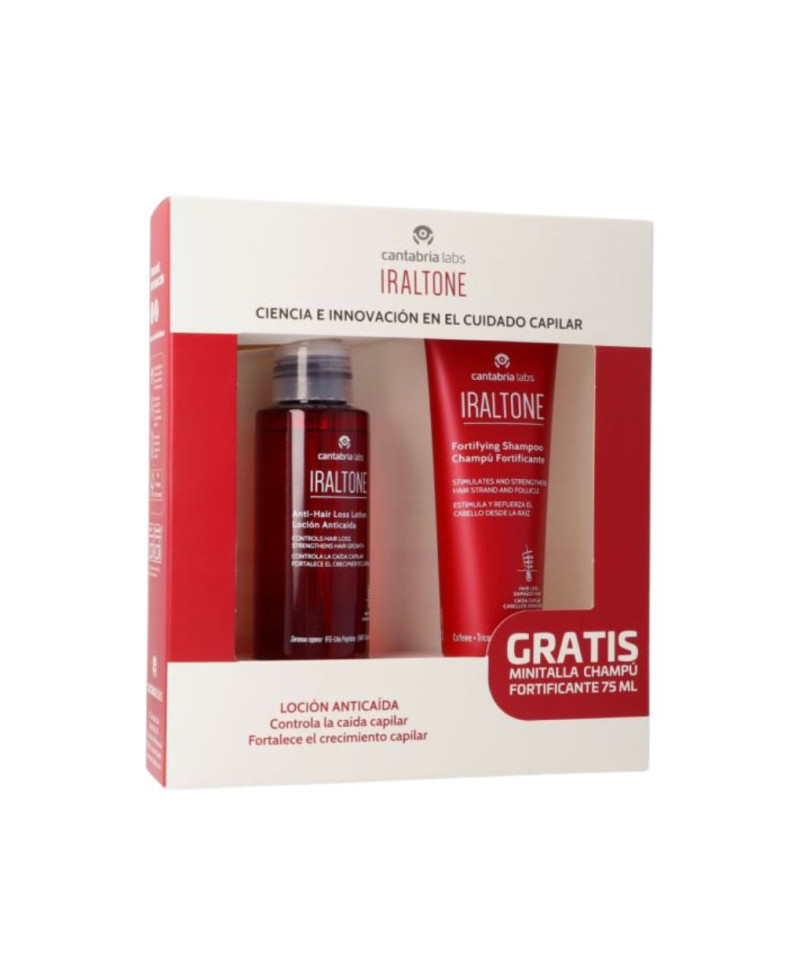 IRALTONE Loción Anticaída 100 ml + Regalo Champú Fortificante 75 ml