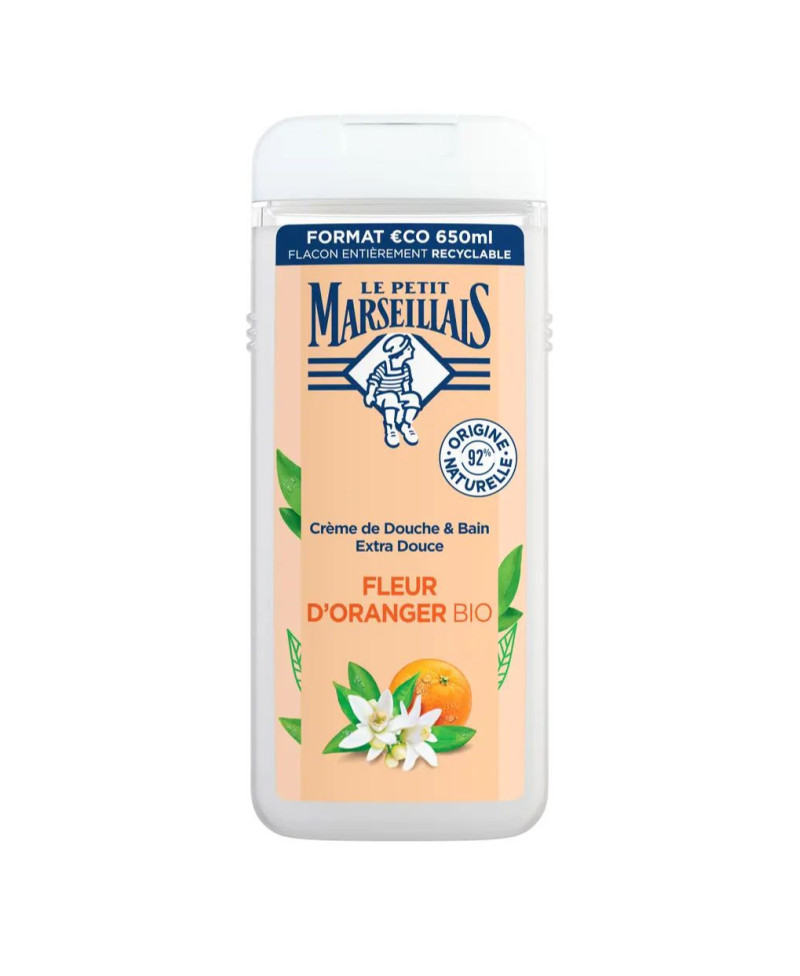 LE PETIT MARSEILLAIS Crema de Ducha Extra Suave Flor de Azahar Bio 650 ml