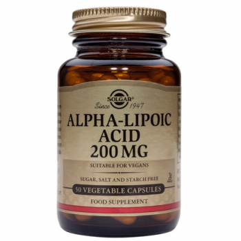 SOLGAR Ácido Alfa-Lipoico 200 mg  50 Cápsulas Vegetales