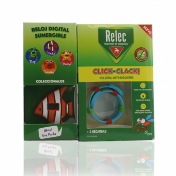 RELEC Pulsera Antimosquitos Infantil + 2 Recarga