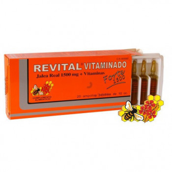 REVITAL VITAMINADO Jalea real + vitaminas  20 viales