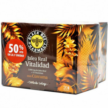 BLACK BEE jalea real Vitalidad 2packs x 20ampollas 50%