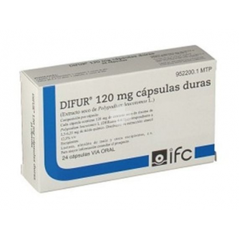 DIFUR 120 MG CAPSULAS DURAS , 24 CÁPSULAS