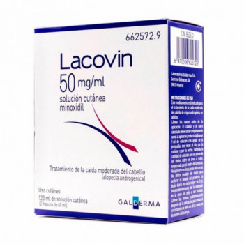 LACOVIN 50 MG/ML SOLUCIÓN CUTÁNEA , 2 FRASCOS DE 60 ML