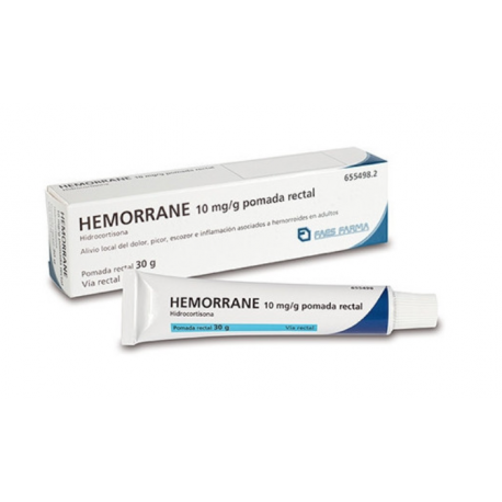 HEMORRANE 10 MG/G POMADA RECTAL , 1 TUBO DE 30 G