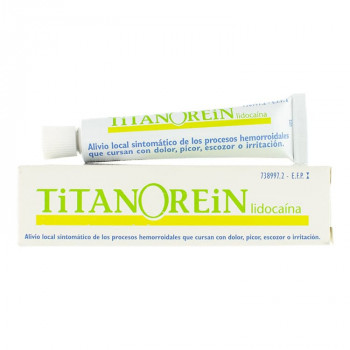 TITANOREIN LIDOCAINA CREMA RECTAL, 1 TUBO DE 20 G