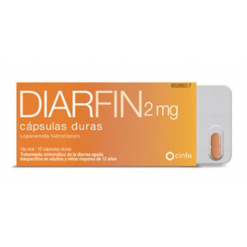 DIARFIN 2 MG CAPSULAS DURAS , 10 CÁPSULAS