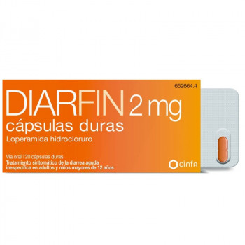 DIARFIN 2 MG CAPSULAS DURAS , 20 CÁPSULAS