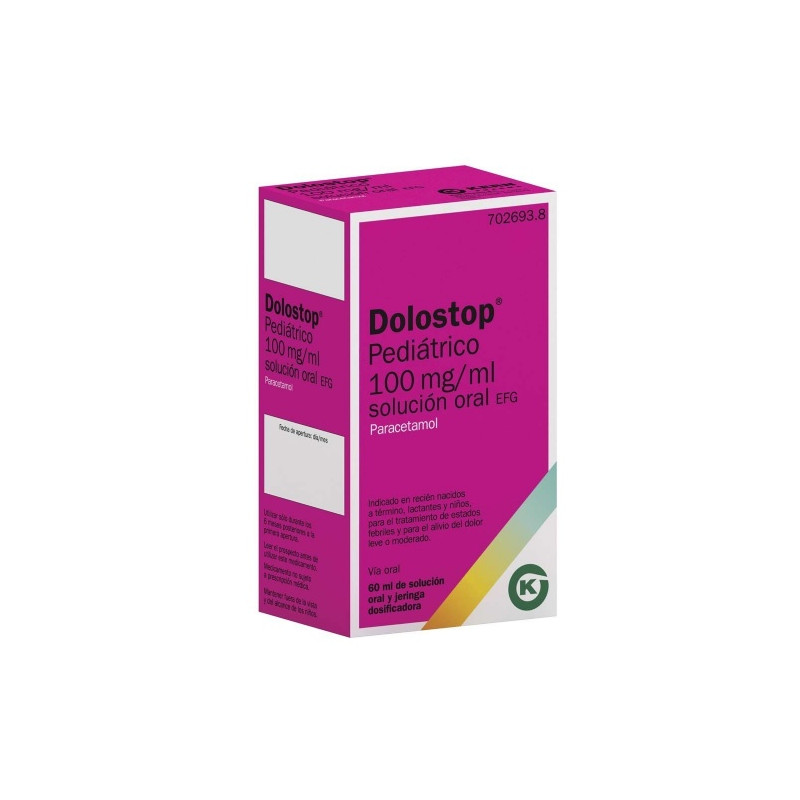 DOLOSTOP PEDIÁTRICO 100 MG/ML SOLUCION ORAL , 60 ML