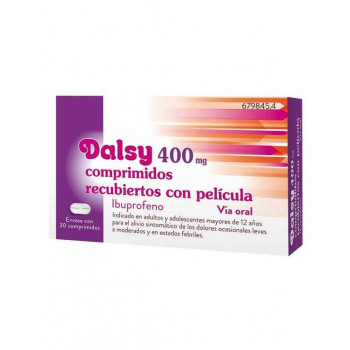 DALSYDOL 400 MG COMPRIMIDOS RECUBIERTOS CON PELICULA, 30 COMPRIMIDOS