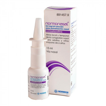 NORMONASAL 0,5 MG/ML SOLUCION PARA PULVERIZACION NASAL , FRASCO 15 ML