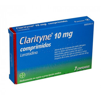 CLARITYNE 10 MG COMPRIMIDOS, 7 COMPRIMIDOS