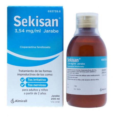 SEKISAN 3,54 MG/ML JARABE , 1 FRASCO DE 200 ML