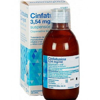 CINFATUSINA 3,54 MG/ML SUSPENSIÓN ORAL, 1 FRASCO DE 200 ML (VIDRIO)