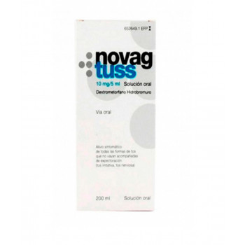 NOVAG TUSS 10MG/5ML SOLUCION ORAL, 1 FRASCO DE 200 ML