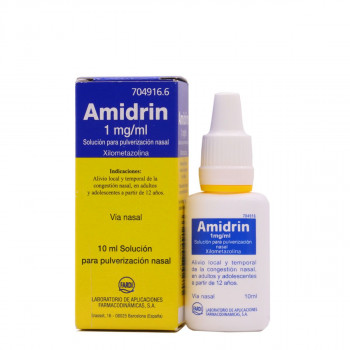 AMIDRIN 1 MG/ML SOLUCION PARA PULVERIZACION NASAL , 1 FRASCO DE 15 ML