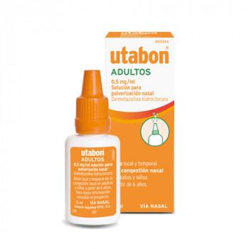 UTABON ADULTOS 0,5 MG/ML SOLUCION PARA PULVERIZACION NASAL, 1 FRASCO DE 15 ML