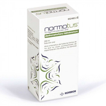 NORMOTUS ANTITUSIVO 2 MG/ML SOLUCIÓN ORAL, 1 FRASCO DE 200 ML