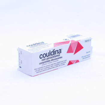 COULDINA CON PARACETAMOL COMPRIMIDOS EFERVESCENTES , 20 COMPRIMIDOS