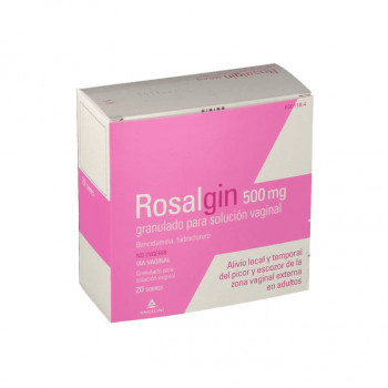 ROSALGIN 500 MG GRANULADO PARA SOLUCION VAGINAL, 10 SOBRES