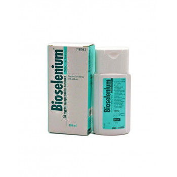 BIOSELENIUM 25 MG/ML  SUSPENSION CUTANEA , 1 FRASCO DE 100 ML